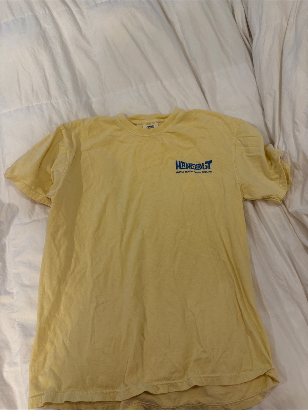 Yellow Crewneck T‑Shirt